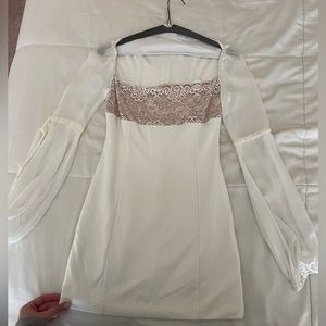 White Revolve mini dress